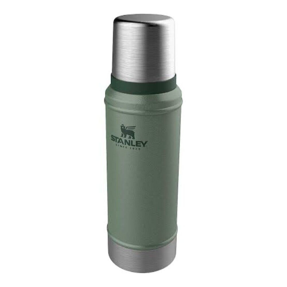 Stanley The Legendary hammered green Classic Green Bottle 1 QT/ .94‎ L- has etch